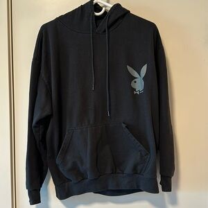 Black playboy hoodie